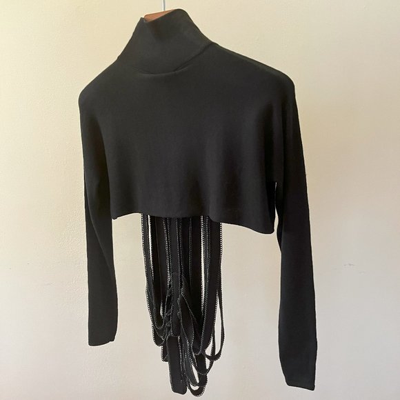 Black Crop Top - Picture 5 of 9